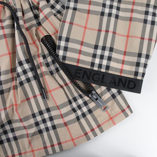 BURBERRY チェック ドローストリング ジャケット