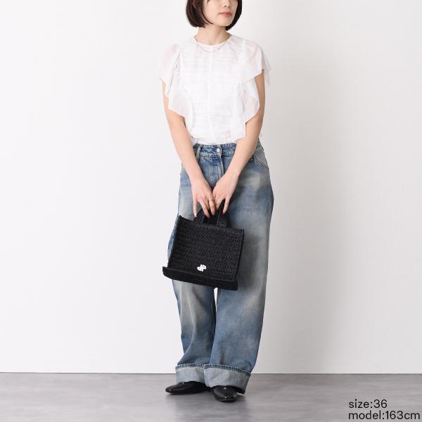 CHLOE sleeveless ruffle top 