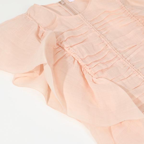 CHLOE sleeveless ruffle top 
