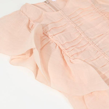 CHLOE sleeveless ruffle top 