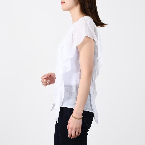 CHLOE sleeveless ruffle top 