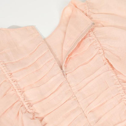 CHLOE sleeveless ruffle top 