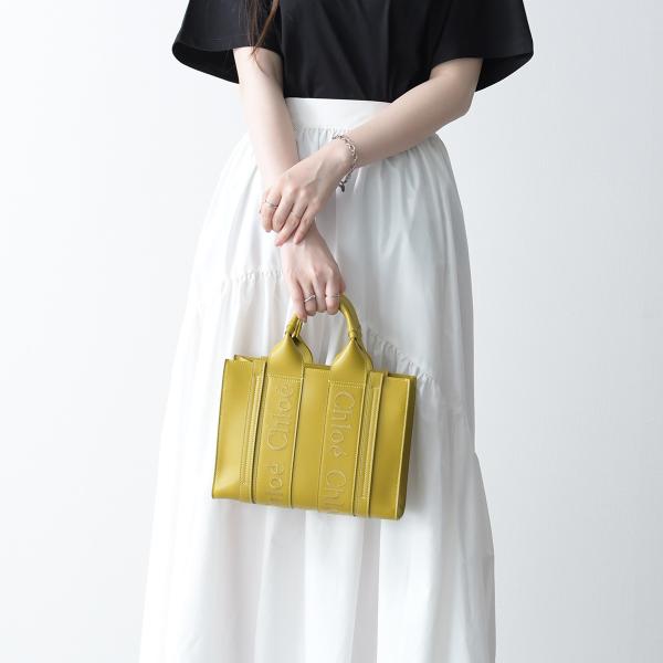 CHLOE WOODY カーフスキンレザースモールバッグ