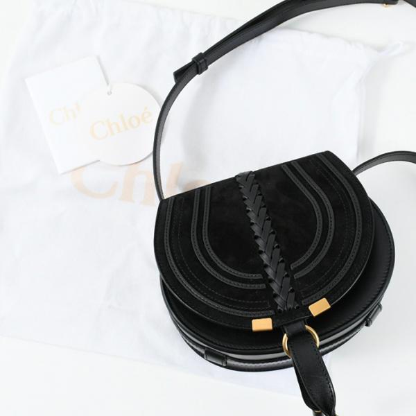CHLOE MARCIE スモールサドルスエードバッグ