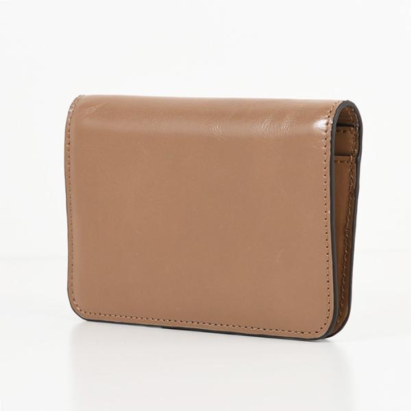 CHLOE シャイニーレザー製クロエ Cバイフォールドウォレット