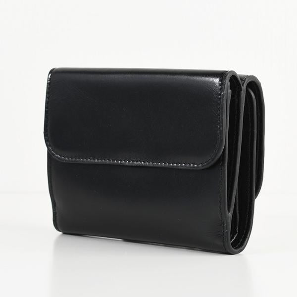 CHLOE シャイニーレザー製クロエ Cスモールトリフォールドウォレット