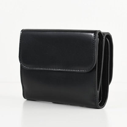 CHLOE シャイニーレザー製クロエ Cスモールトリフォールドウォレット