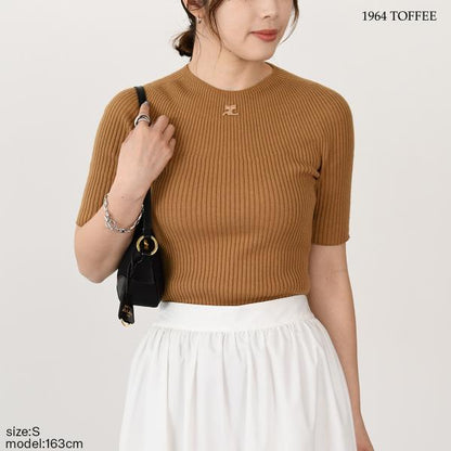 Courreges SOLAR ライト リブ セーター