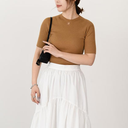 Courreges SOLAR ライト リブ セーター