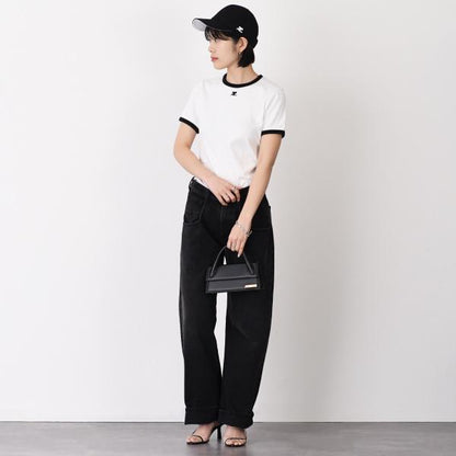 Courreges シグネチャーコントラストTシャツ
