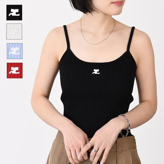 Courreges REEDITION Rib Knit Tank Top 
