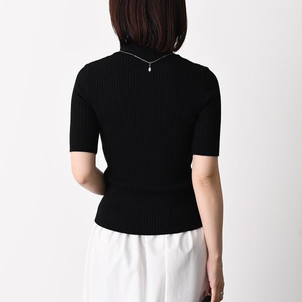 Courreges REEDITION 半袖リブニットセーター