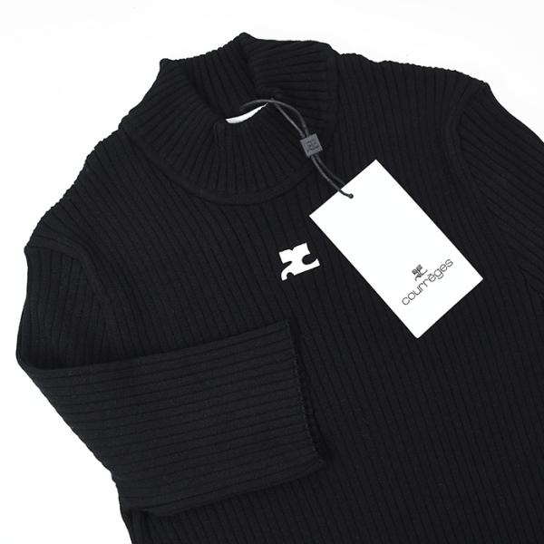 Courreges REEDITION 半袖リブニットセーター