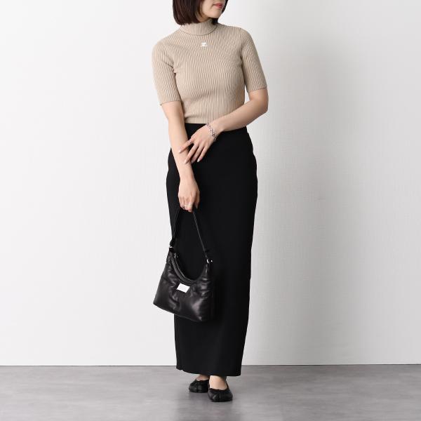 Courreges REEDITION 半袖リブニットセーター