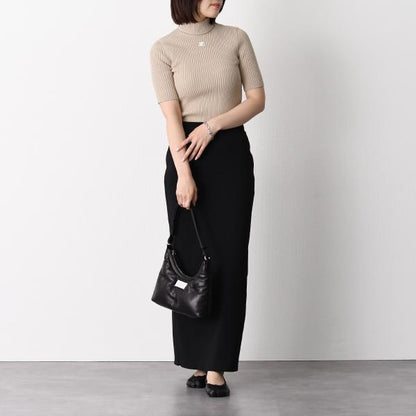 Courreges REEDITION 半袖リブニットセーター