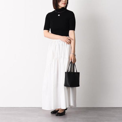 Courreges REEDITION 半袖リブニットセーター