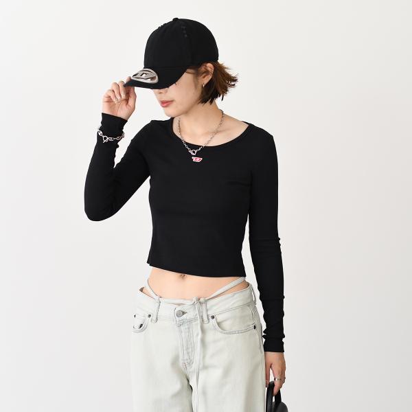 DIESEL ディーゼル T-BALLET-D リブ長袖Tシャツ