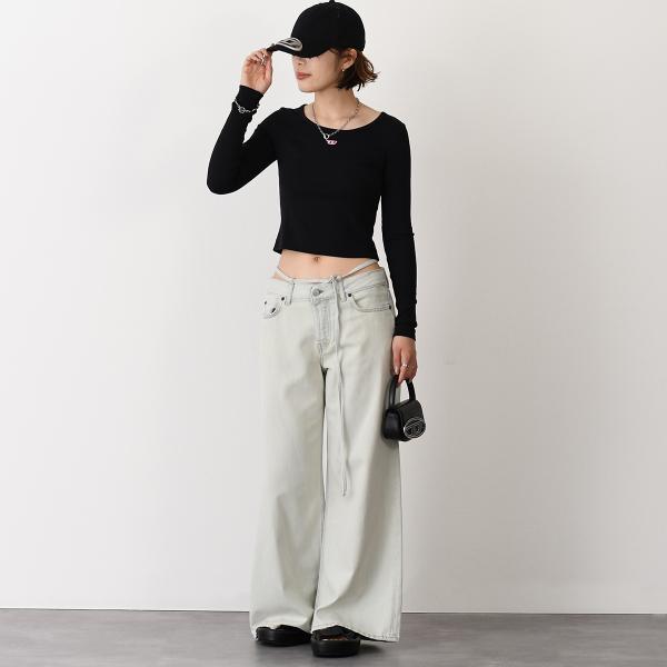 DIESEL ディーゼル T-BALLET-D リブ長袖Tシャツ