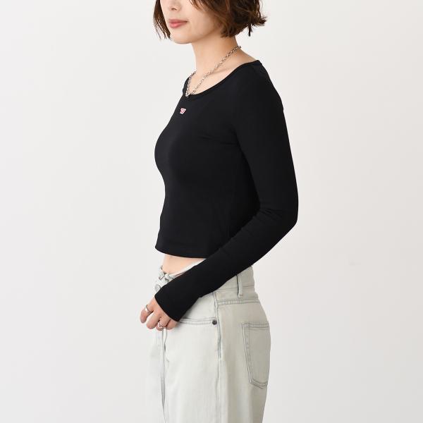 DIESEL ディーゼル T-BALLET-D リブ長袖Tシャツ