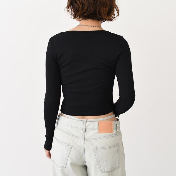DIESEL ディーゼル T-BALLET-D リブ長袖Tシャツ