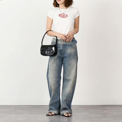 DIESEL T-ANGIE コットンジャージーTシャツ スリムフィット