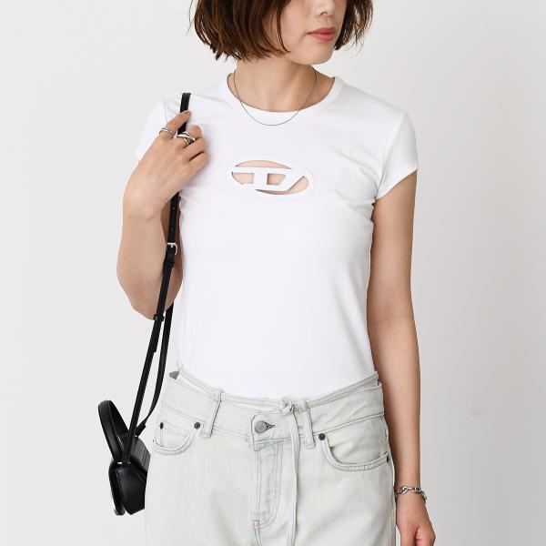 DIESEL T-ANGIE コットンジャージーTシャツ スリムフィット