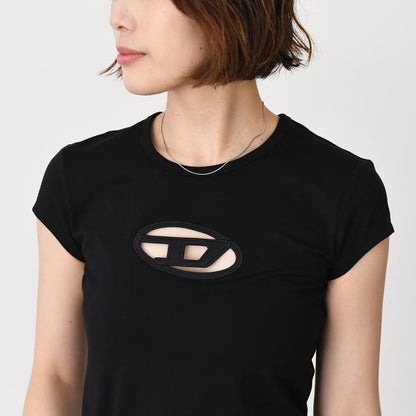 DIESEL T-ANGIE コットンジャージーTシャツ スリムフィット