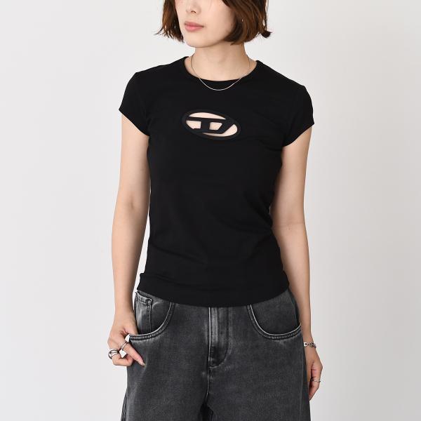 DIESEL T-ANGIE コットンジャージーTシャツ スリムフィット