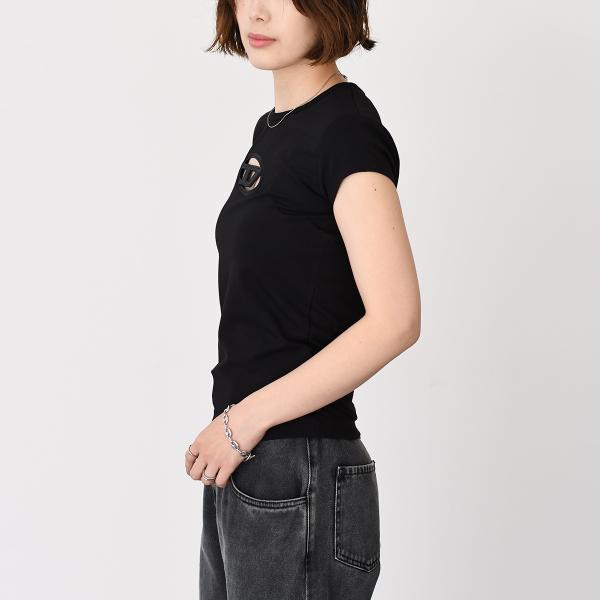 DIESEL T-ANGIE コットンジャージーTシャツ スリムフィット
