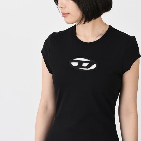 DIESEL D-ANGIEL Cotton Jersey Mini Dress 