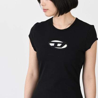 DIESEL D-ANGIEL Cotton Jersey Mini Dress 