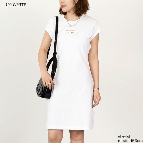 DIESEL D-ANGIEL Cotton Jersey Mini Dress 