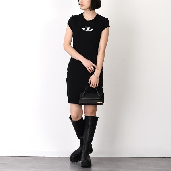 DIESEL D-ANGIEL Cotton Jersey Mini Dress 