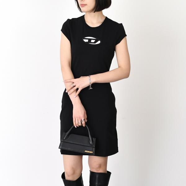 DIESEL D-ANGIEL Cotton Jersey Mini Dress 