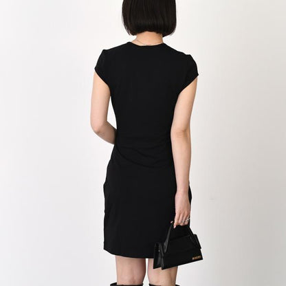 DIESEL D-ANGIEL Cotton Jersey Mini Dress 