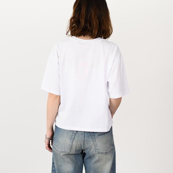 DIESEL T-BUXT-CROP-OD コットンジャージーTシャツ リラックスフィット