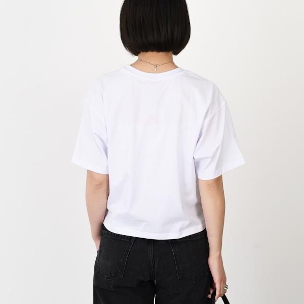 DIESEL T-BUXT-CROP-OD Cotton Jersey T-Shirt Relaxed Fit 