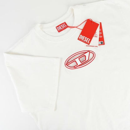 DIESEL T-BUXT-CROP-OD Cotton Jersey T-Shirt Relaxed Fit 