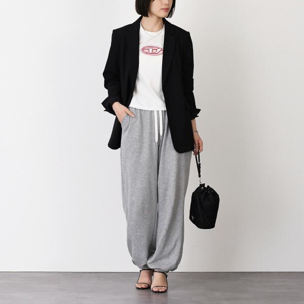DIESEL T-BUXT-CROP-OD Cotton Jersey T-Shirt Relaxed Fit 