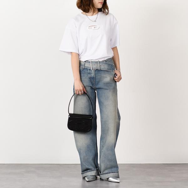 DIESEL T-BUXT-CROP-OD コットンジャージーTシャツ リラックスフィット
