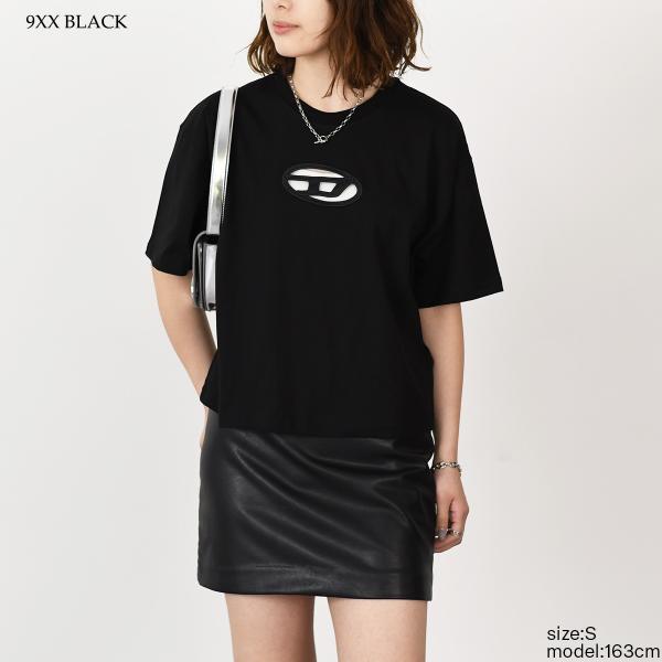 DIESEL T-BUXT-CROP-OD コットンジャージーTシャツ リラックスフィット