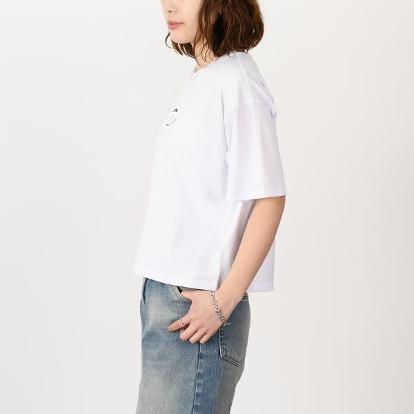 DIESEL T-BUXT-CROP-OD コットンジャージーTシャツ リラックスフィット