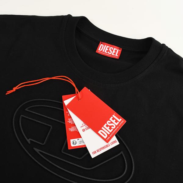 DIESEL T-ADJUST-BIGOVAL コットンジャージーTシャツ レギュラーフィット
