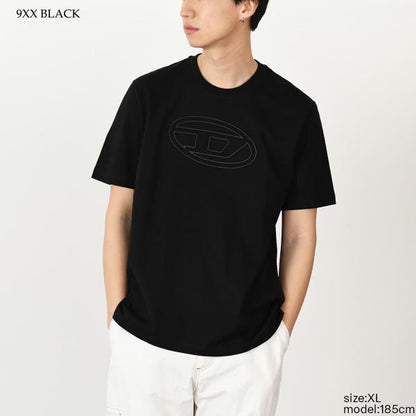 DIESEL T-ADJUST-BIGOVAL コットンジャージーTシャツ レギュラーフィット