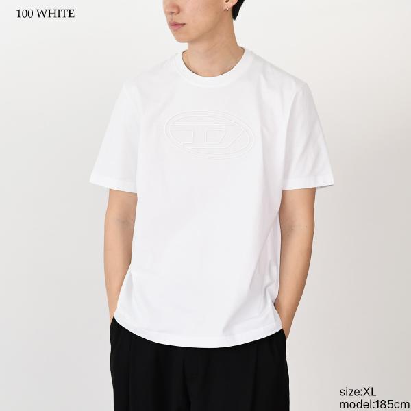 DIESEL T-ADJUST-BIGOVAL コットンジャージーTシャツ レギュラーフィット