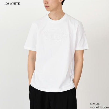 DIESEL T-ADJUST-BIGOVAL コットンジャージーTシャツ レギュラーフィット