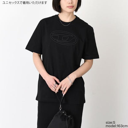 DIESEL T-ADJUST-BIGOVAL コットンジャージーTシャツ レギュラーフィット