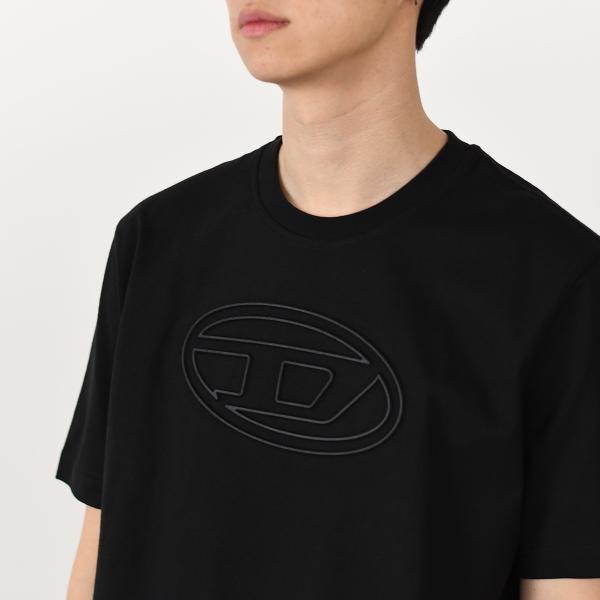 DIESEL T-ADJUST-BIGOVAL コットンジャージーTシャツ レギュラーフィット