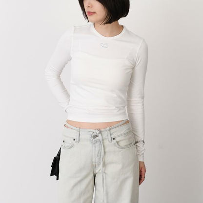 DIESEL T-UNCUTIESLONG-LS-OD Long Sleeve Top, Slim Fit 
