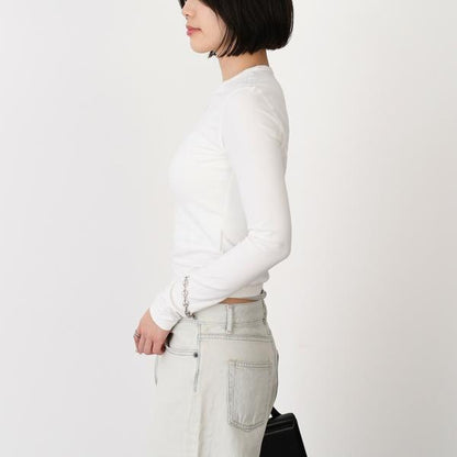 DIESEL T-UNCUTIESLONG-LS-OD Long Sleeve Top, Slim Fit 
